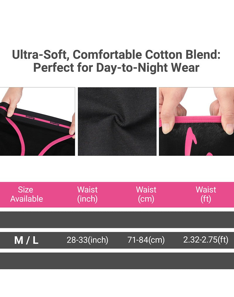 LoveToy - Slut - Bedrukte vibrerende sexy slip - roze/zwart