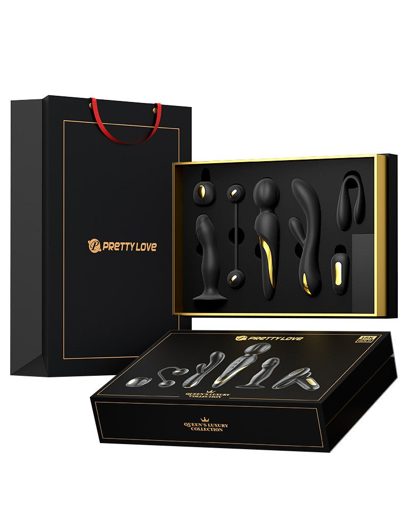 Pretty Love - Queens Luxury Collection - Vibrator - Afgewerkt met 18K Goud - Zwart