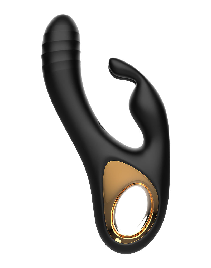 Rimba Toys - Sensual Nights SN09 - Thrusting Rabbit Vibrator - Zwart