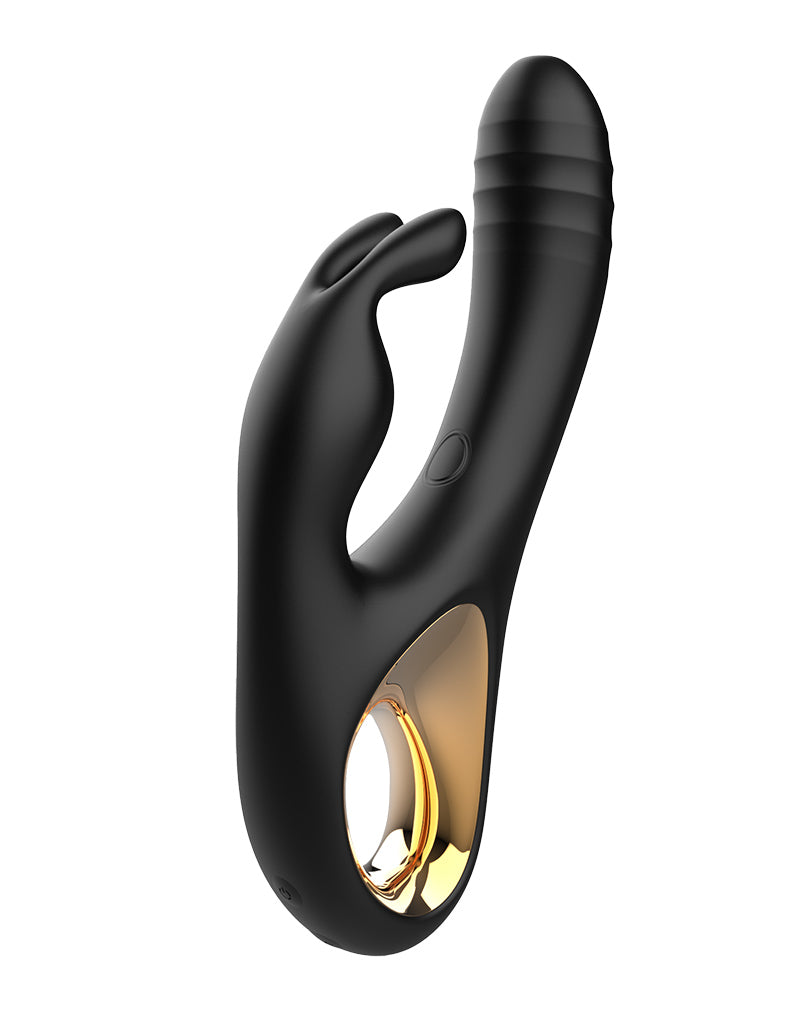 Rimba Toys - Sensual Nights SN09 - Thrusting Rabbit Vibrator - Zwart