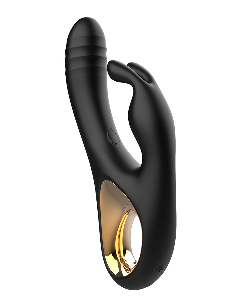 Rimba Toys - Sensual Nights SN09 - Thrusting Rabbit Vibrator - Zwart