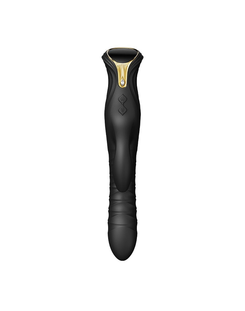 ZALO - Mose - Thrusting Rabbit Vibrator - Zwart