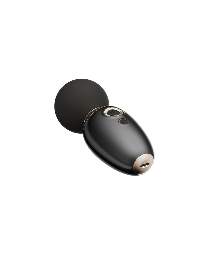 ZALO - Ava - Verwarming Mini Wandvibrator (met appbediening) - Zwart