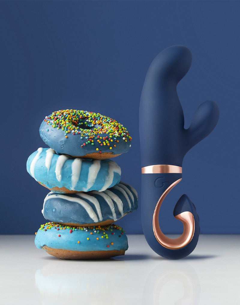 Gvibe - Gentley - Rabbit Vibrator - Blauw & Goud