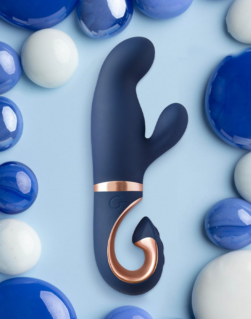 Gvibe - Gentley - Rabbit Vibrator - Blauw & Goud