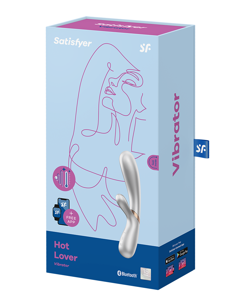 Satisfyer - Hot Lover - Verwarmde Vibrator - Zilver