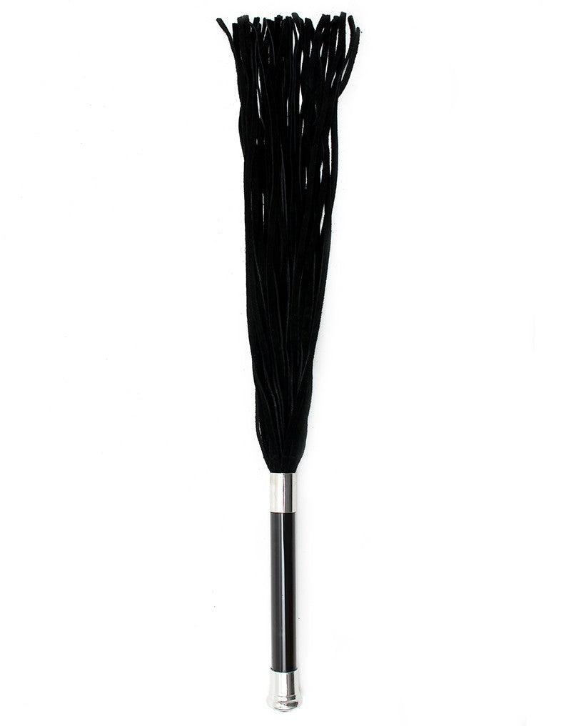 Rimba - Suede Flogger with glass handle and crystal